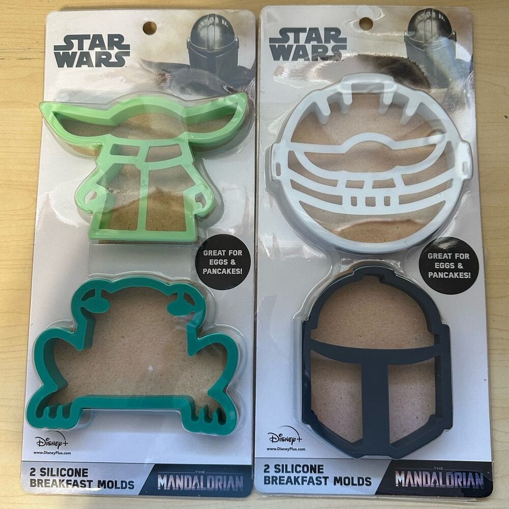 NIB Disney Star Wars The Mandalorian Silicone Pancake and Egg Molds Set …